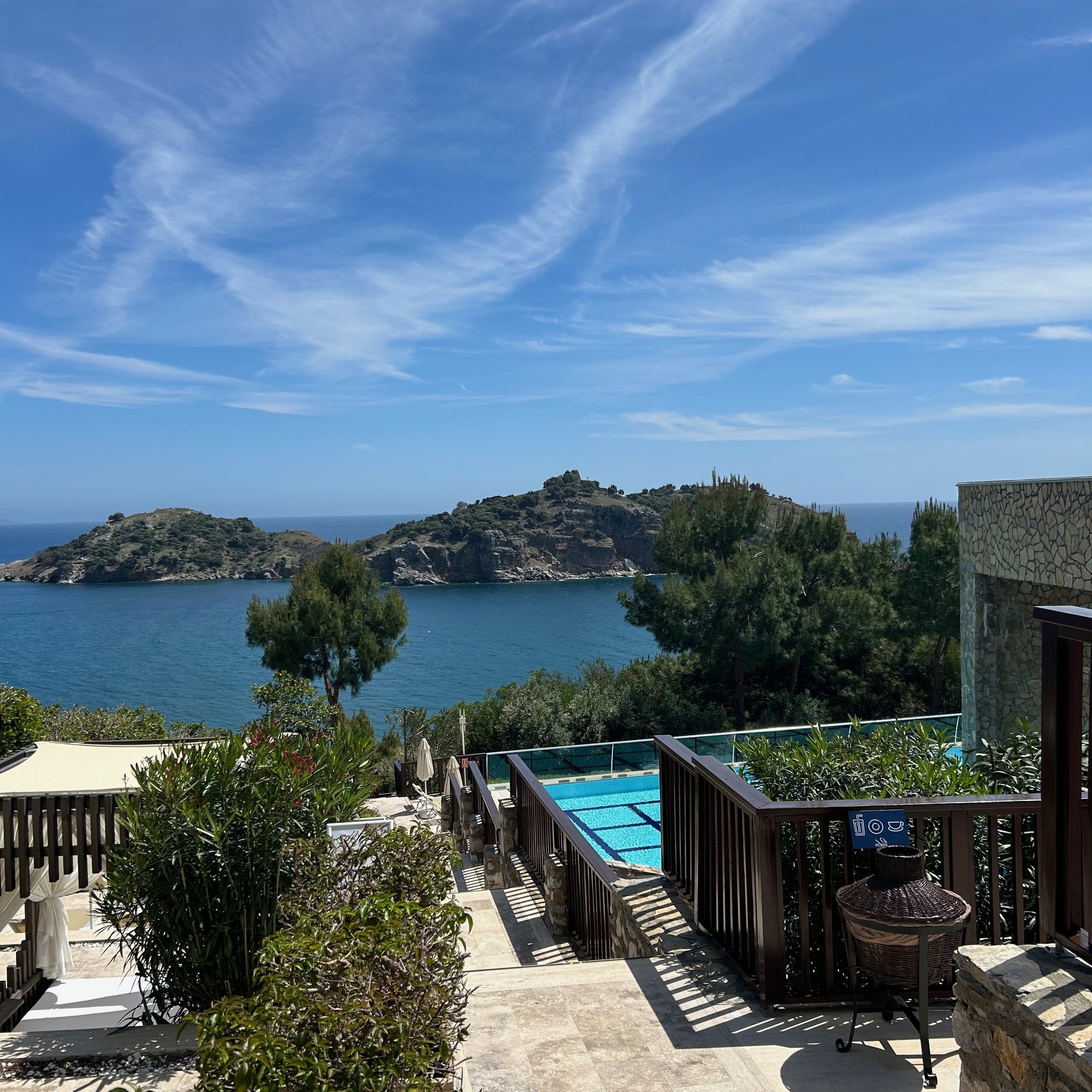 The hillside view across Sarigerme Bay from TUI BLUE Seno